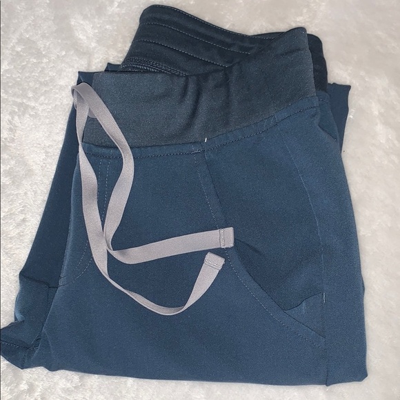 Gently Loved Blue Jogger Scrubs with Drawstring by FIGS - Picture 10 of 10